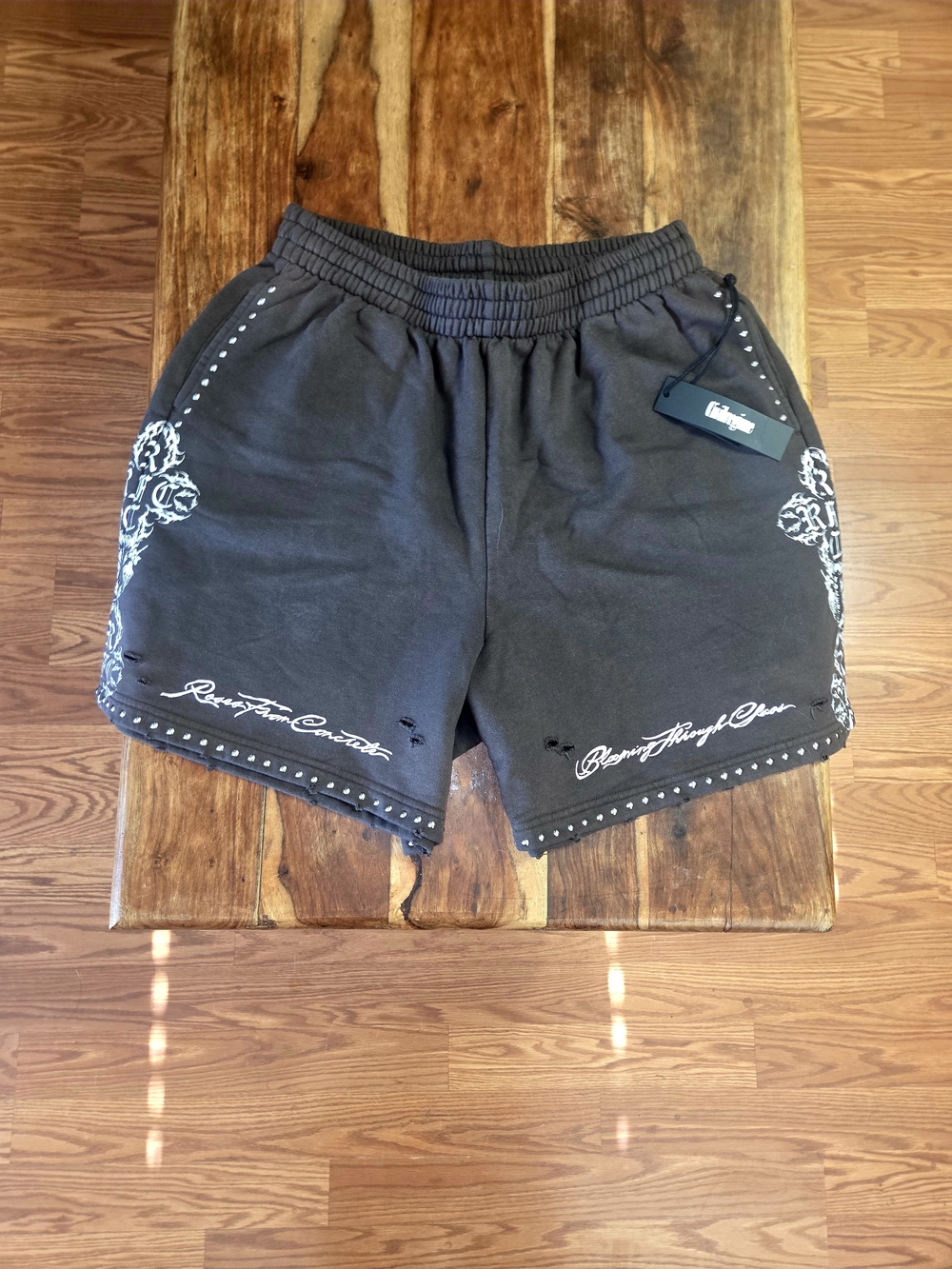 Civil Regime Men's "Chaos Bloom" Brown Athletic Shorts